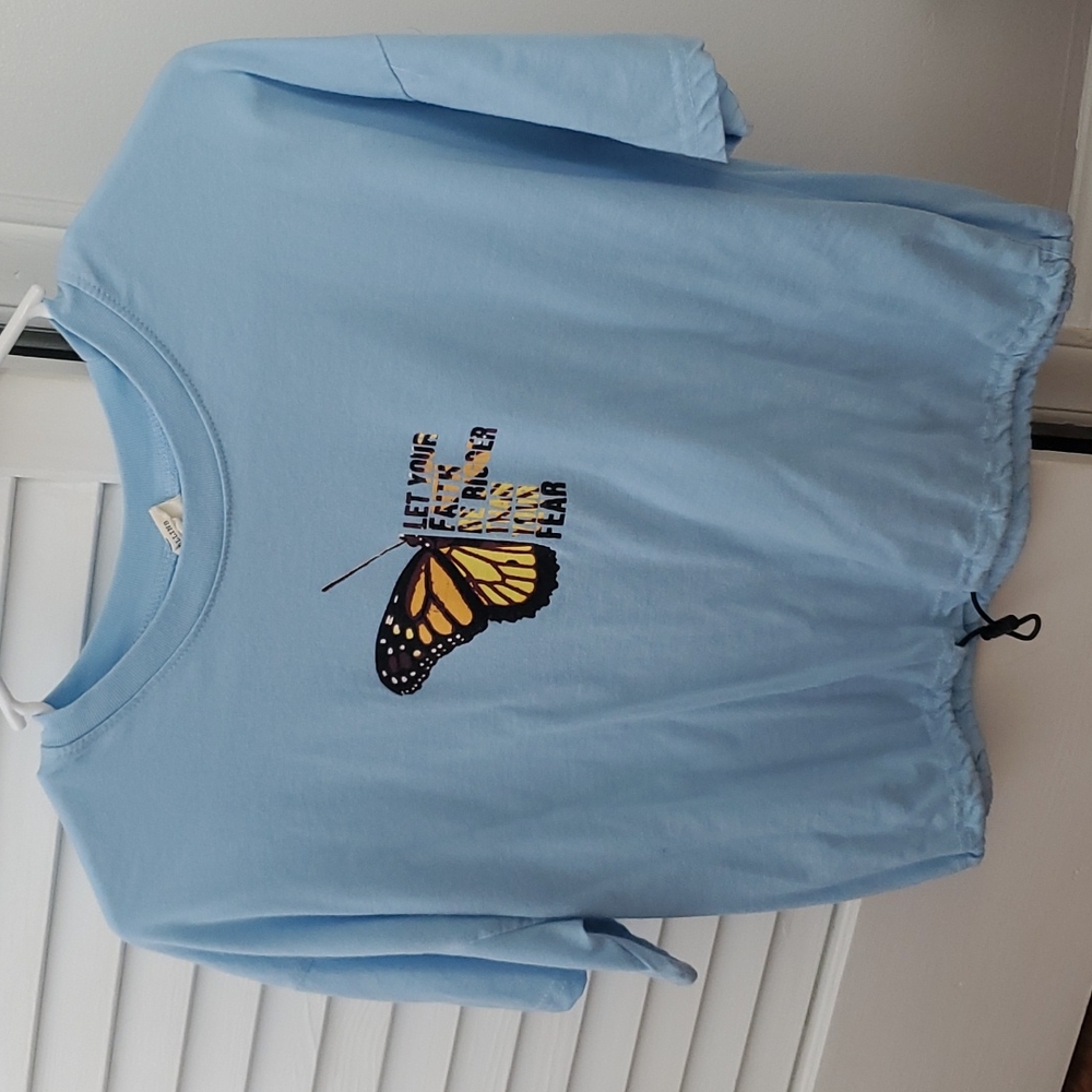 A blue shirt